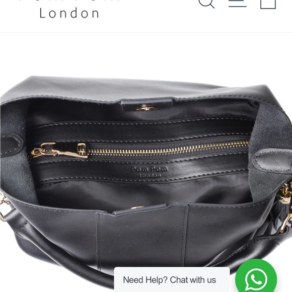 **BNNU** POM POM LONDON “LAMBETH” Handbag w/ 4 STRAPS & FREE TASSEL BAG CHARM❣️ - Picture 8 of 13